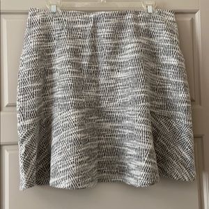 Loft - tweed skirt with peplum -M